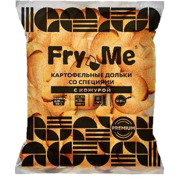 «FRY ME» premium potato wedges with spices, with peel