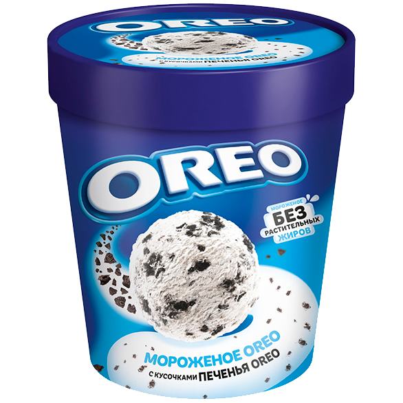 «OREO» vanilla with cookie pieces glass cardboard