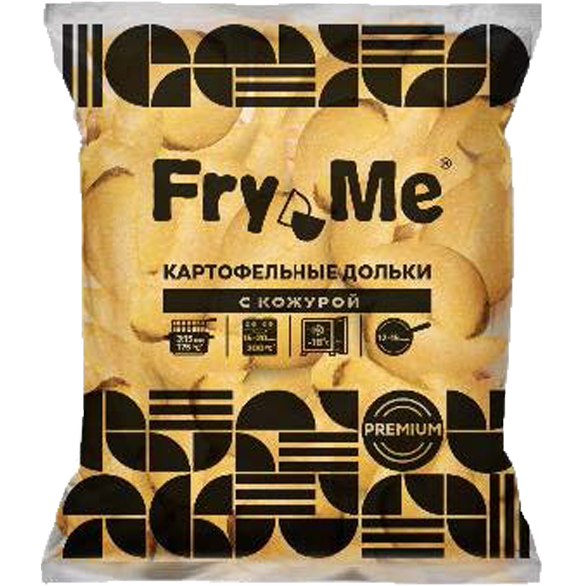 «FRY ME» premium potato wedges with skin