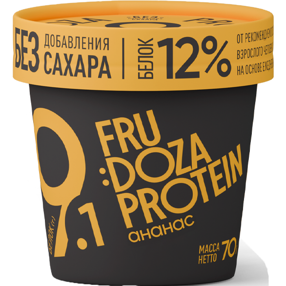 «FRUDOZA PROTEIN» pineapple flavored whipped frozen dessert