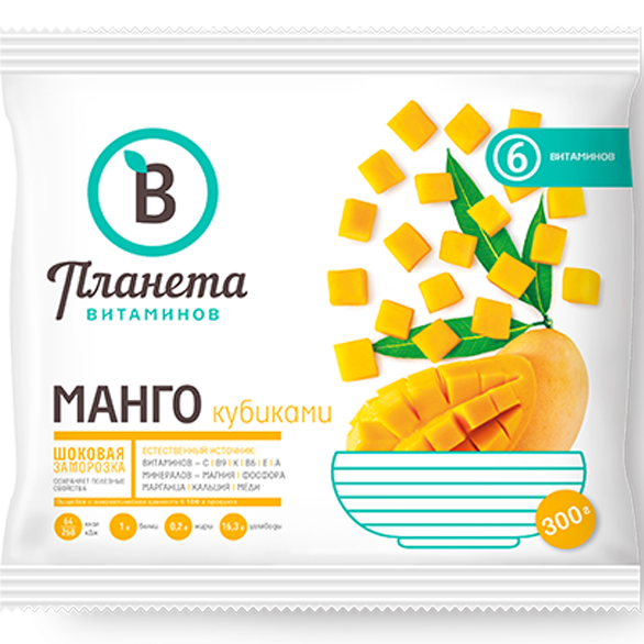 "PLANET OF VITAMINS" DICATED MANGO