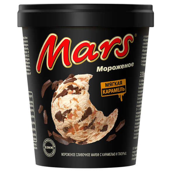 "MARS" мороженое сливочное с карамелью и глазурью